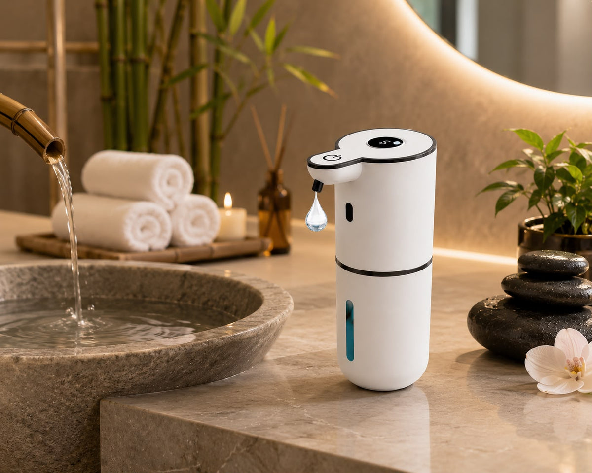 HygenPro Touchless Foaming Soap Dispenser – 380ml USB Rechargeable, 4-Level Adjustable