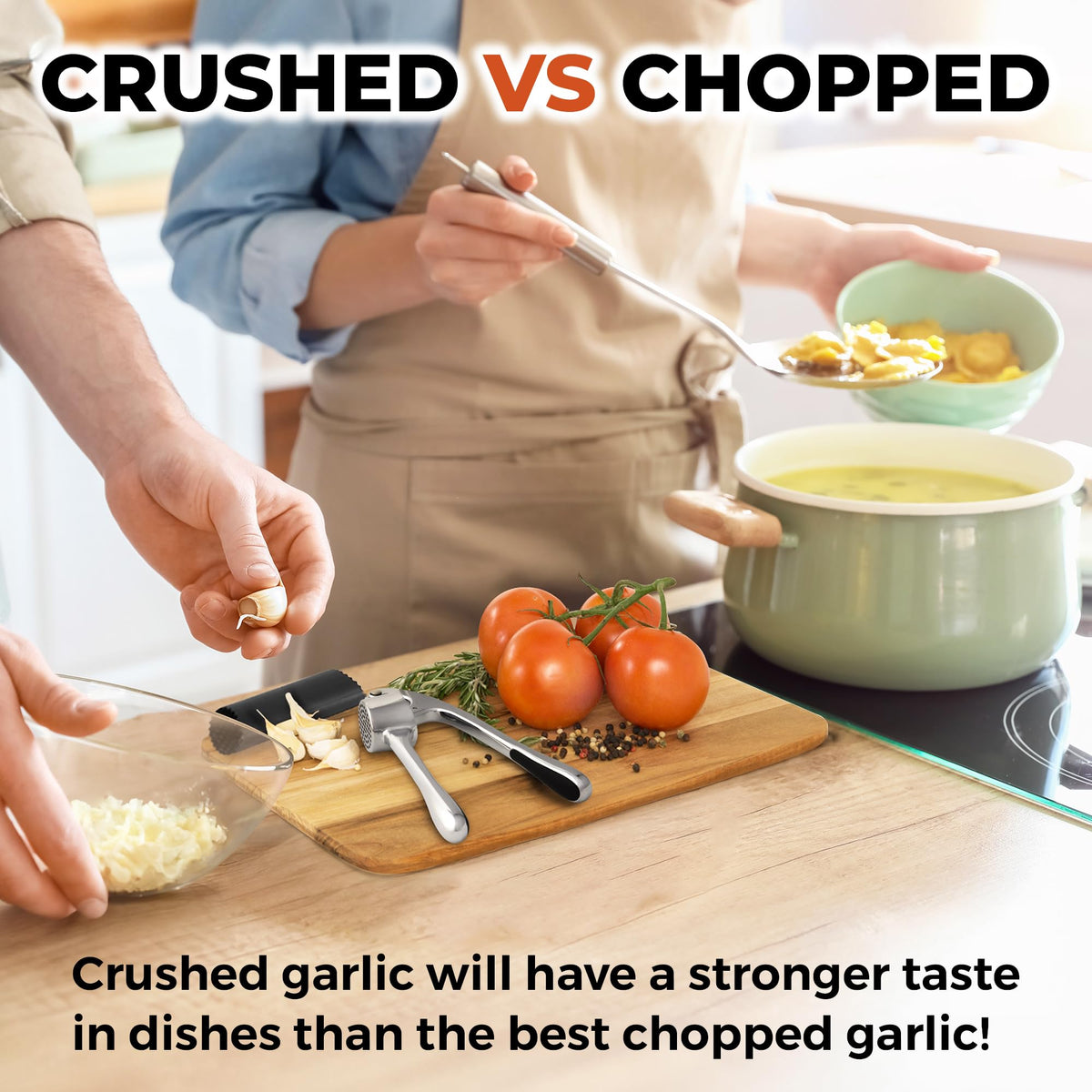 Multifunctional Manual Garlic Press Set