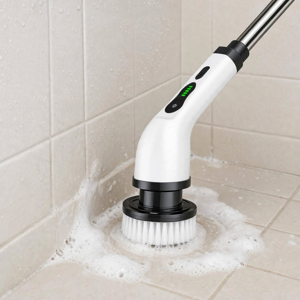 TurboScrub Pro Rechargeable Electric Spin Scrubber – Cordless Turbo Cleaning Brush