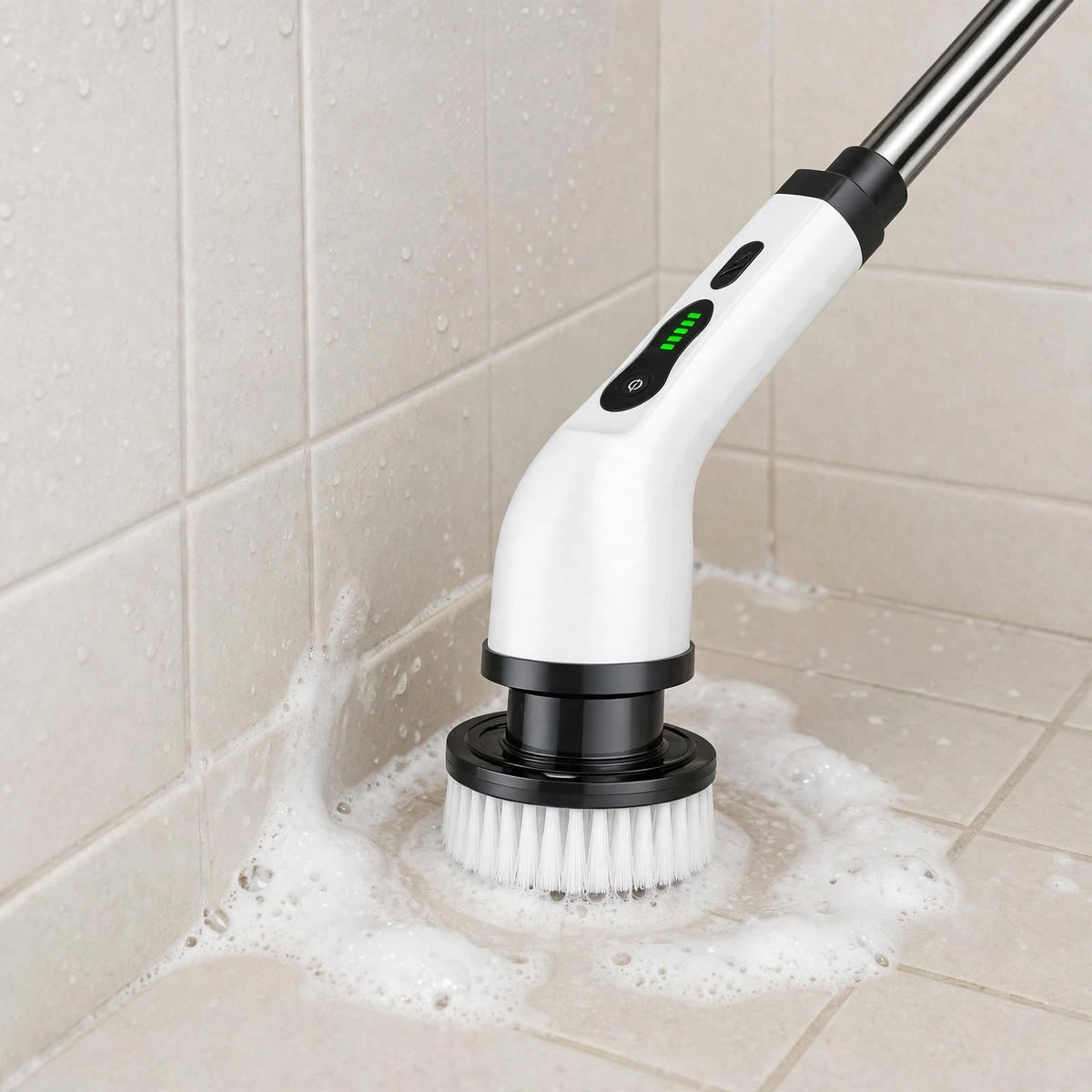 TurboScrub Pro Rechargeable Electric Spin Scrubber – Cordless Turbo Cleaning Brush