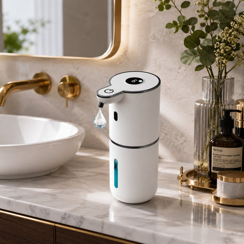 HygenPro Touchless Foaming Soap Dispenser – 380ml USB Rechargeable, 4-Level Adjustable