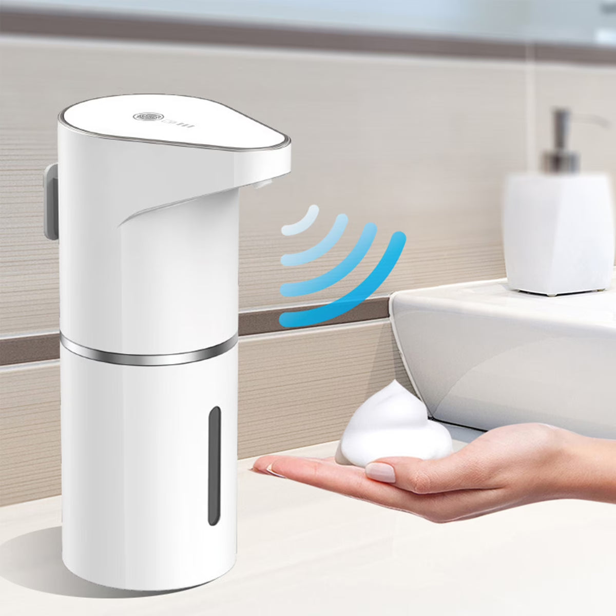 HygenPro Touchless Foaming Soap Dispenser – 380ml USB Rechargeable, 4-Level Adjustable