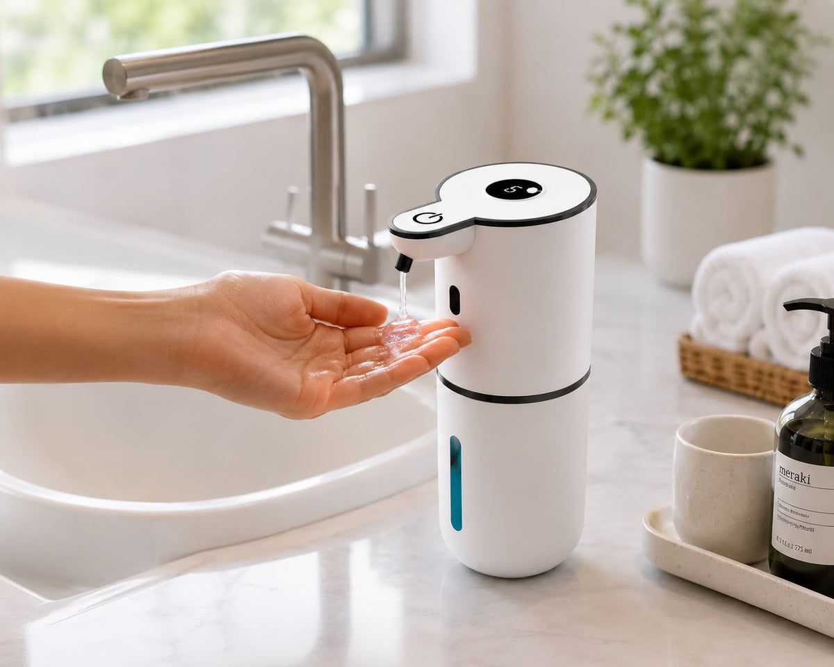 HygenPro Touchless Foaming Soap Dispenser – 380ml USB Rechargeable, 4-Level Adjustable