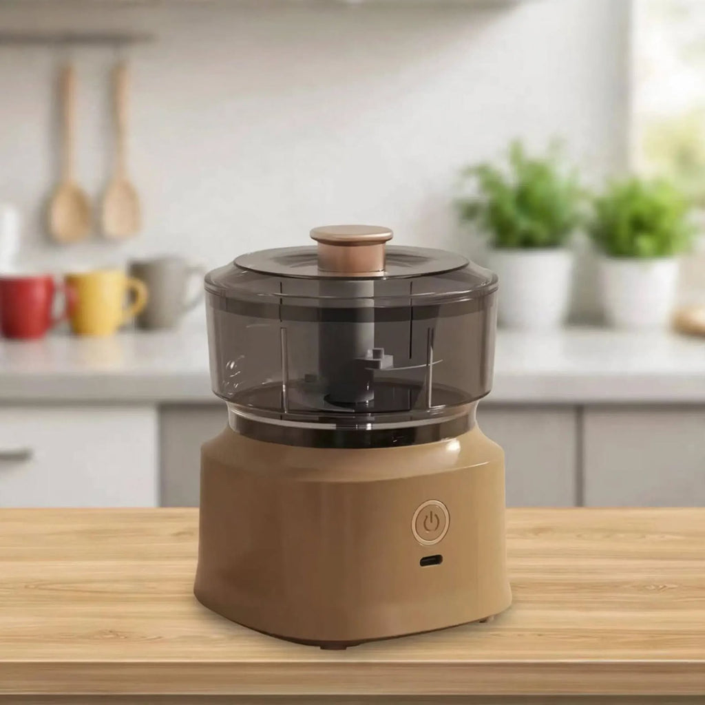 Electric Garlic Chopper, Mini Portable Veggie Chopper, 250ML Garlic Grinder Masher Onion Grinder, Blender To Vegetable, Wireless Food Processor For Ginger, Chili, Fruit, Meat